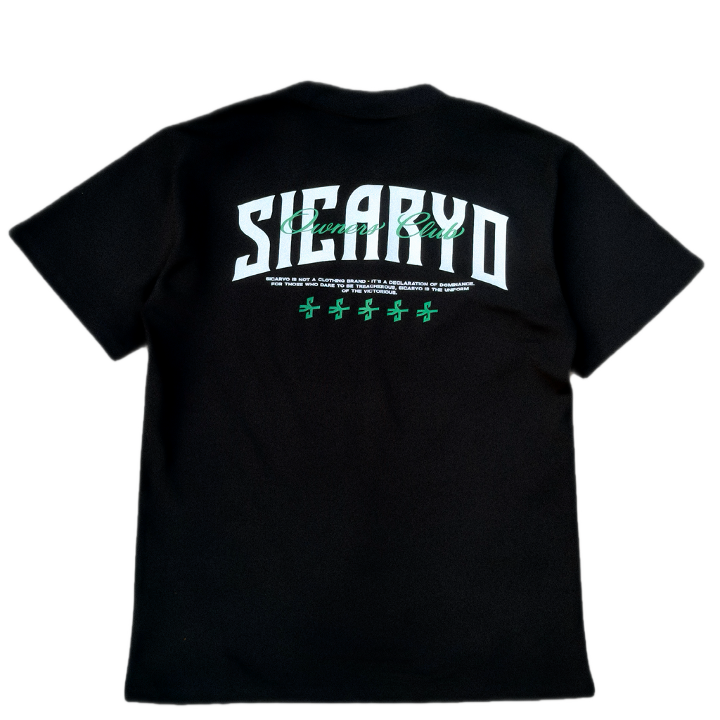 Sicaryo Owners Club Heavy Tee – Carbon Black